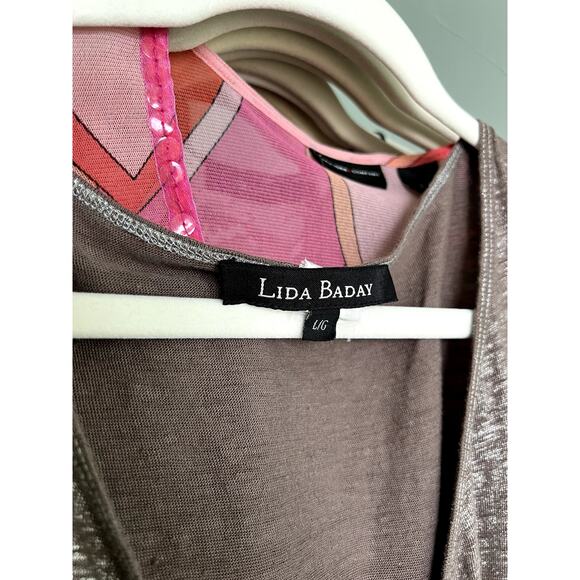 90s/Y2K Vintage Linen Shimmer Tank Top by Lida Baday - Size Large - Picture 8 of 8